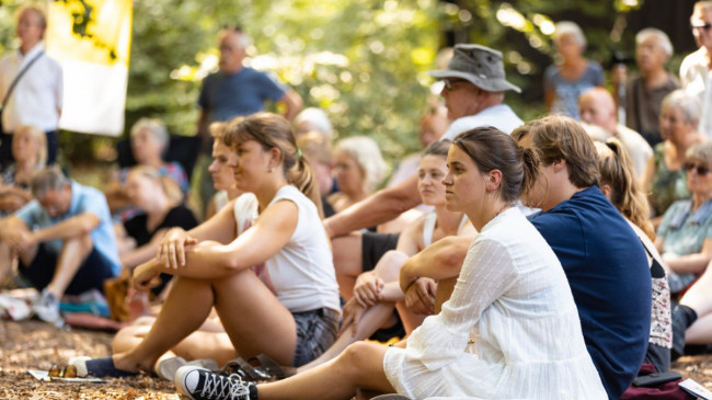 Publiek bij Schubert in het Park (foto Veerle Bastiaanssen)