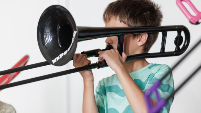 Blaas Mee: workshops trombone met mrPBone in Arnhem en Apeldoorn